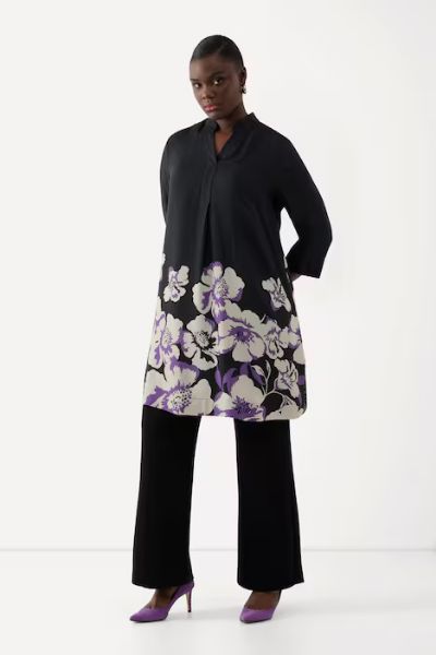 Veliki brojevi Bluza duži model 3/4 rukavi moda za punije