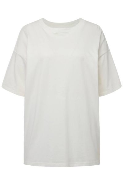 Veliki brojevi Majica šireg kroja s natpisom na leđima moda za punije