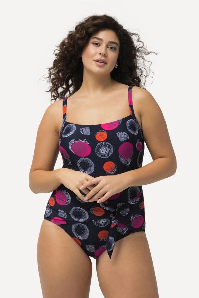 Veliki brojevi Kupaći kostim jednodijelni voćnog motiva moda za punije