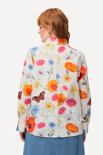 Plus size veliki brojevi Bluza s motivom leptira i cvijeća za punije