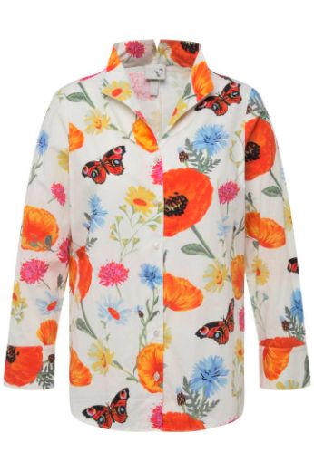 Plus size veliki brojevi Bluza s motivom leptira i cvijeća za punije