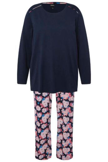 Plus size veliki brojevi Pidžama s cvjetnim prinotom na nogavicama za punije