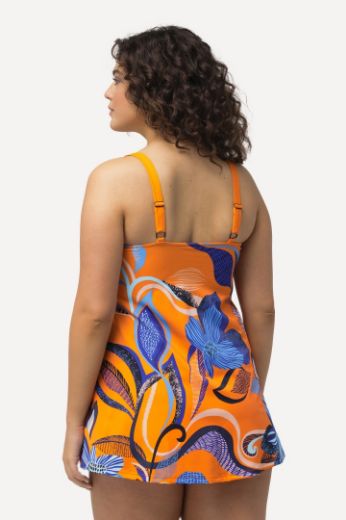 Plus size veliki brojevi Kupaći kostim haljina apstraktnog printa za punije