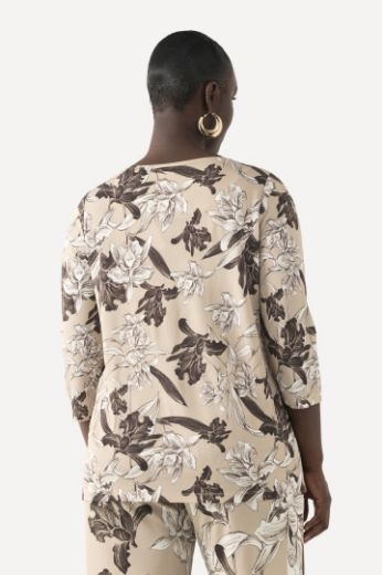 Plus size veliki brojevi Bluza elegantna Slinky cvjetnog printa za punije