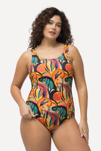 Plus size veliki brojevi Kupaći kostim jednodijelni s printom za punije