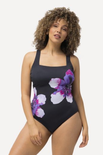 Plus size veliki brojevi Kupaći kostim jednodijelni s cvjetnim printom za punije