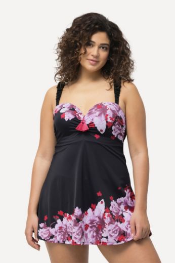 Plus size veliki brojevi Kupaći kostim haljina cvjetnog printa za punije
