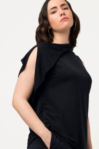 Plus size veliki brojevi Bluza asimetrična bez rukava za punije