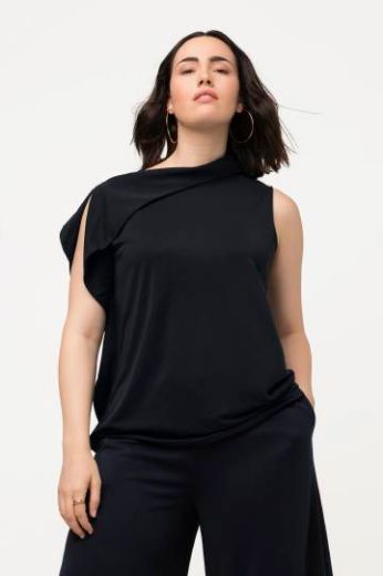 Plus size veliki brojevi Bluza asimetrična bez rukava za punije