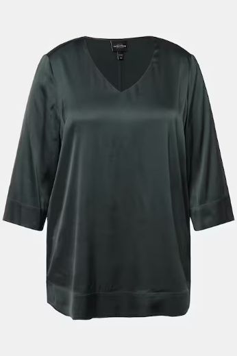 Plus size veliki brojevi Bluza V ovratnika 3/4 rukava za punije