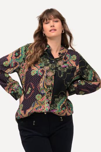 Plus size veliki brojevi Bluza dugih rukava s motivom za punije