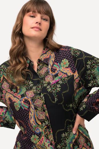 Plus size veliki brojevi Bluza dugih rukava s motivom za punije