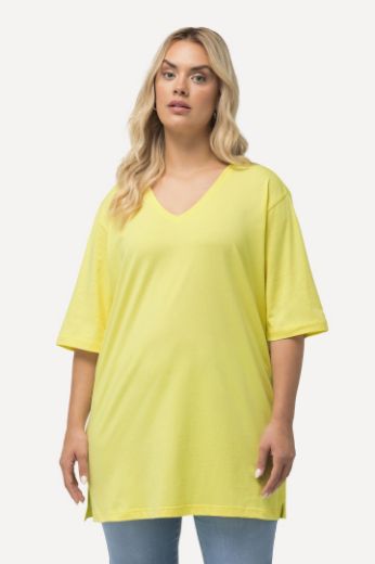 Plus size veliki brojevi Majica V izrez Basic za punije