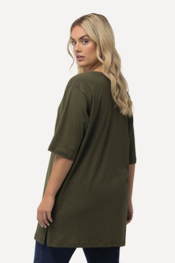 Plus size veliki brojevi Majica V izrez Basic za punije