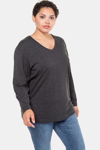 Plus size veliki brojevi Majica Basic dugi rukavi za punije