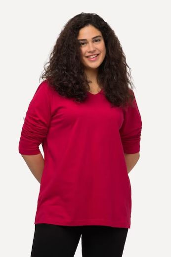 Plus size veliki brojevi Majica Basic dugi rukavi za punije