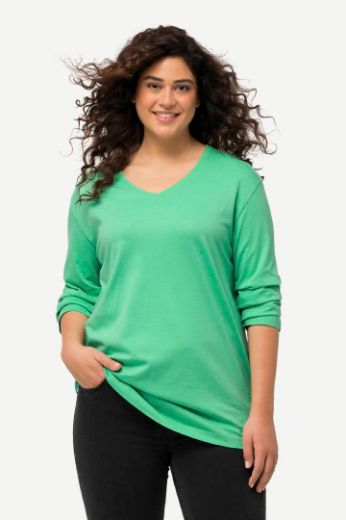 Plus size veliki brojevi Majica Basic dugi rukavi za punije