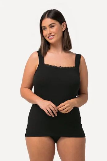 Plus size veliki brojevi Potkošulja s dodatkom čipke za punije