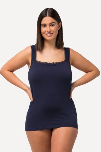 Plus size veliki brojevi Potkošulja s dodatkom čipke za punije