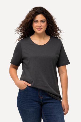 Plus size veliki brojevi Majica Slim Fit V ovrtanik za punije