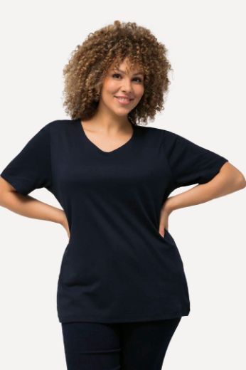 Plus size veliki brojevi Majica Slim Fit V ovrtanik za punije