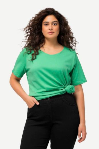 Plus size veliki brojevi Majica Slim Fit V ovrtanik za punije