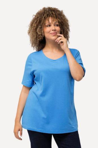 Plus size veliki brojevi Majica Slim Fit V ovrtanik za punije