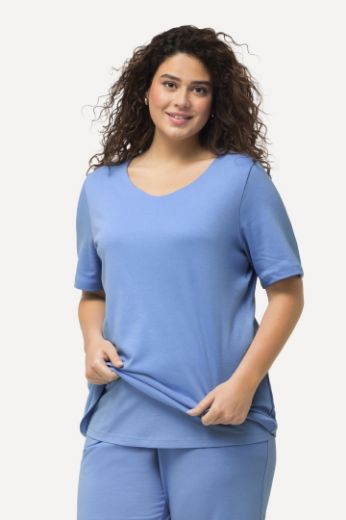 Plus size veliki brojevi Majica Slim Fit V ovrtanik za punije