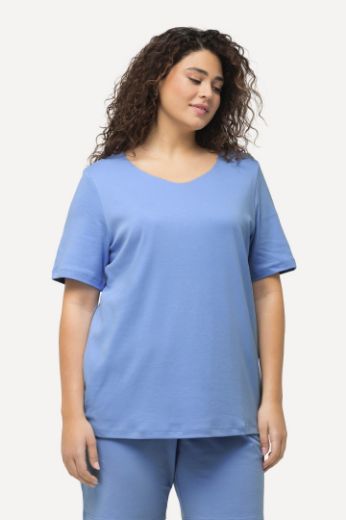 Plus size veliki brojevi Majica Slim Fit V ovrtanik za punije