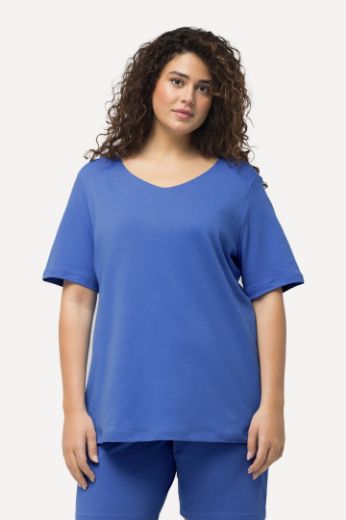 Plus size veliki brojevi Majica Slim Fit V ovrtanik za punije