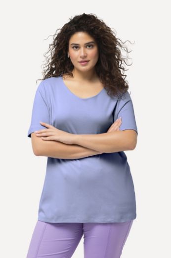 Plus size veliki brojevi Majica Slim Fit V ovrtanik za punije