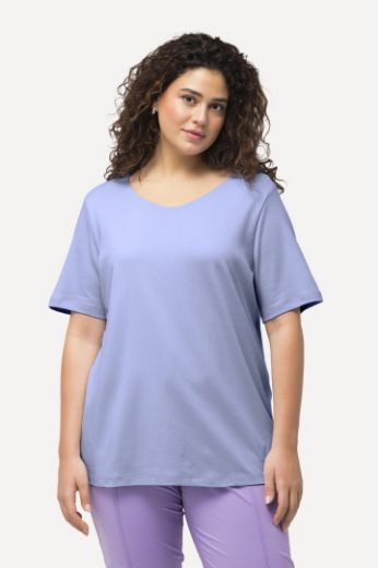 Plus size veliki brojevi Majica Slim Fit V ovrtanik za punije