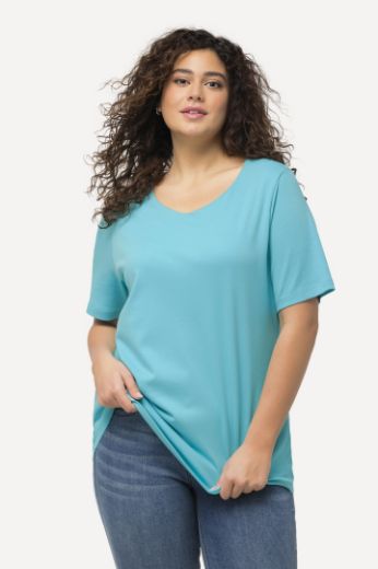 Plus size veliki brojevi Majica Slim Fit V ovrtanik za punije