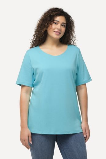 Plus size veliki brojevi Majica Slim Fit V ovrtanik za punije