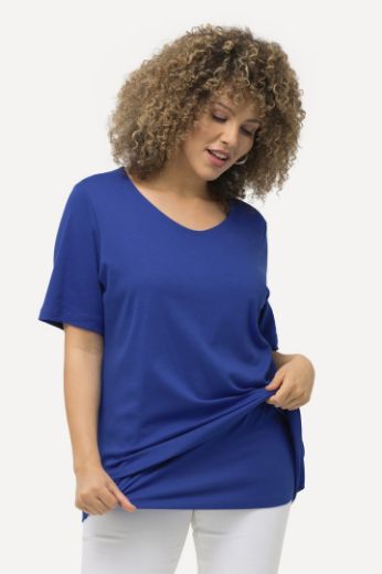 Plus size veliki brojevi Majica Slim Fit V ovrtanik za punije