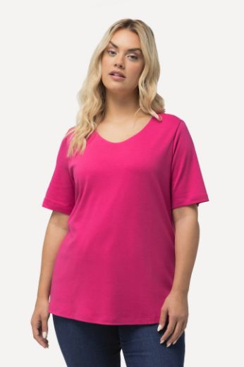 Plus size veliki brojevi Majica Slim Fit V ovrtanik za punije