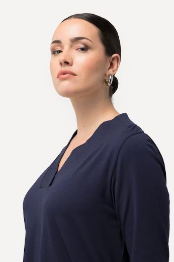 Plus size veliki brojevi Majica duži model V ovratnika za punije