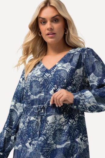 Plus size veliki brojevi Bluza V ovratnika dugih rukava za punije