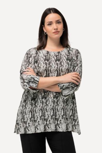 Plus size veliki brojevi Bluza s 3/4 rukavima životinjskog motiva za punije