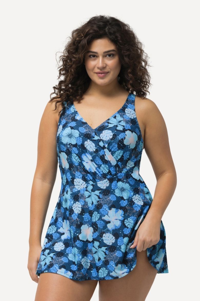 Plus size veliki brojevi Kupaći kostim haljina cvjetnog printa za punije