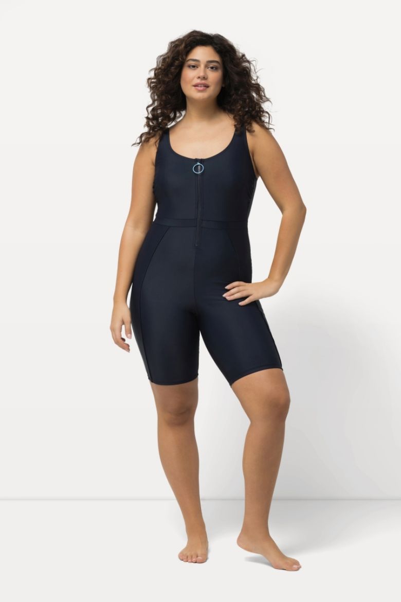 Plus size veliki brojevi Kupaći kostim jednodijelni s produženim nogavicama za punije