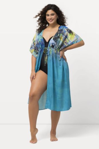 Plus size veliki brojevi Kaftan na vezanje za punije