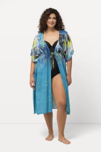 Plus size veliki brojevi Kaftan na vezanje za punije