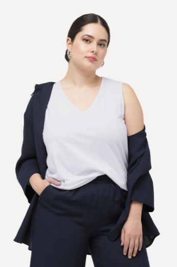 Plus size veliki brojevi Top V izreza za punije