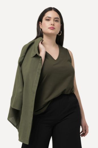 Plus size veliki brojevi Top V izreza za punije