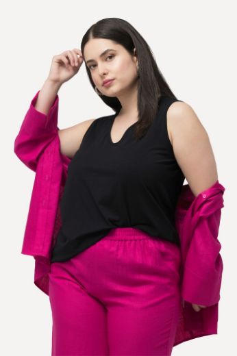 Plus size veliki brojevi Top V izreza za punije