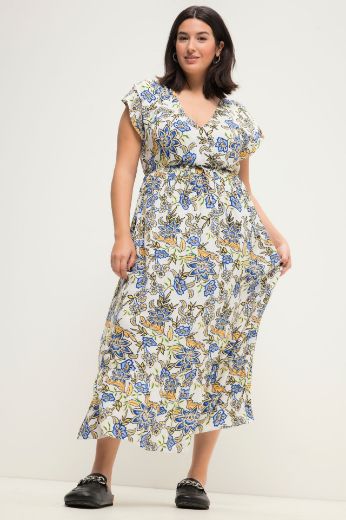 Plus size veliki brojevi Haljina maxi s cvjetnim printom za punije