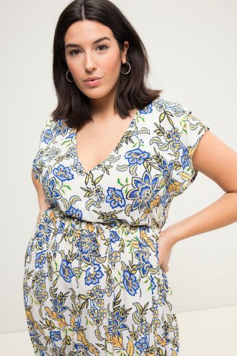 Plus size veliki brojevi Haljina maxi s cvjetnim printom za punije