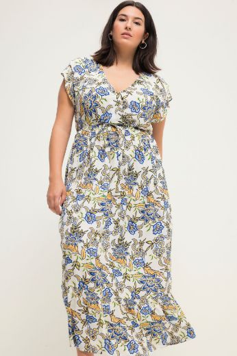 Plus size veliki brojevi Haljina maxi s cvjetnim printom za punije