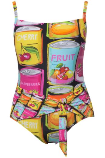 Plus size veliki brojevi Kupaći kostim jednodijelni s voćnim printom za punije